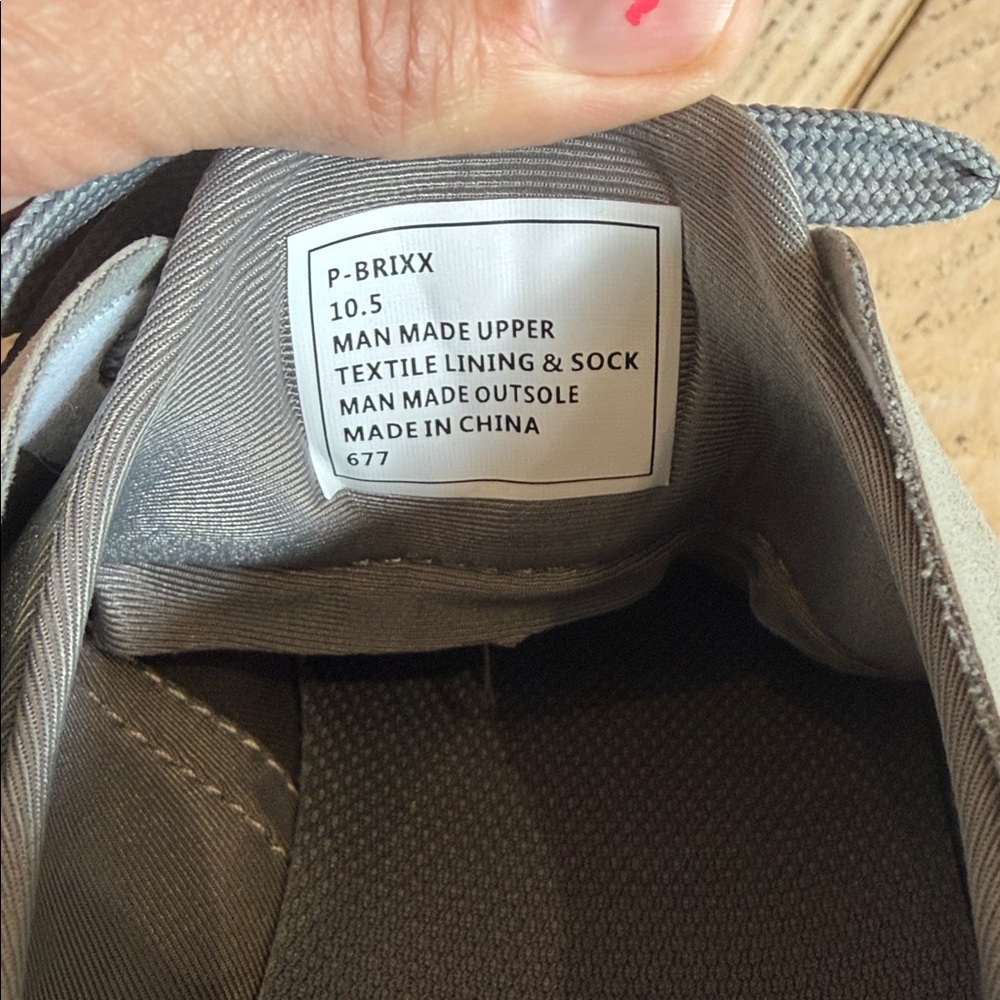Steve Madden Sneakers P-Brixx Gray Lace Up Cushioned Insole Men Size 10.5 - Picture 8 of 12